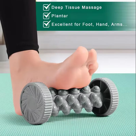 Foot Massager Massage Roller Yoga Massage Ball Plantar Fascia Roller Muscle Relaxation Care Plastic Manual Foot Massager