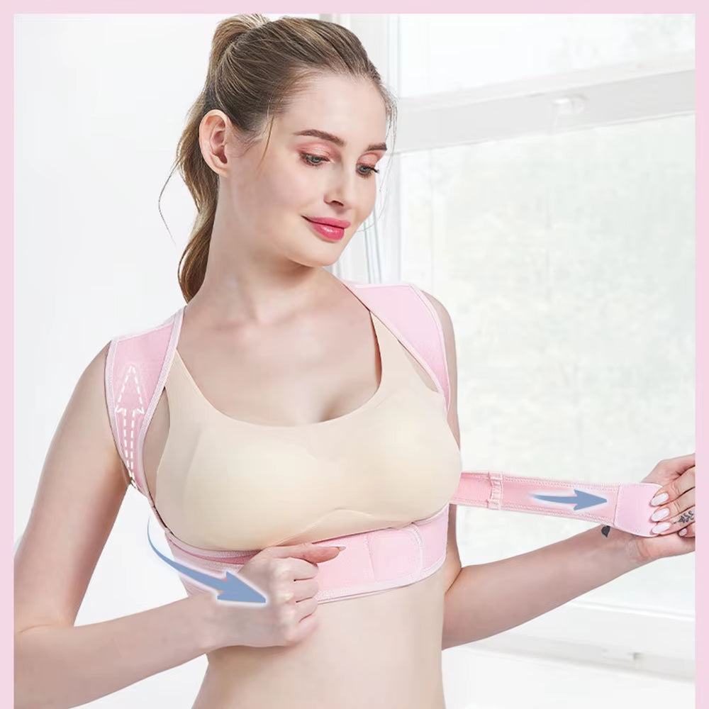 Posture Corrector for Women & Men, Adjustable Upper Back Brace for Clavicle Support, Pain Relief from Neck, Shoulder, Upper Back