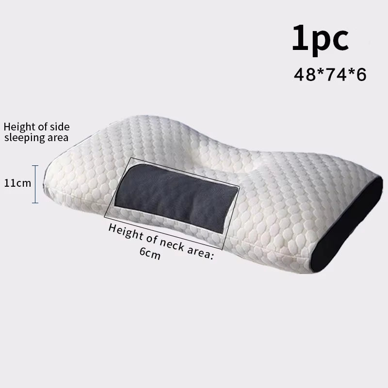 Neck Pillow Protect the Neck Cervical Orthopedic Household Soybean Fiber SPA Massage Pillow for Sleeping New