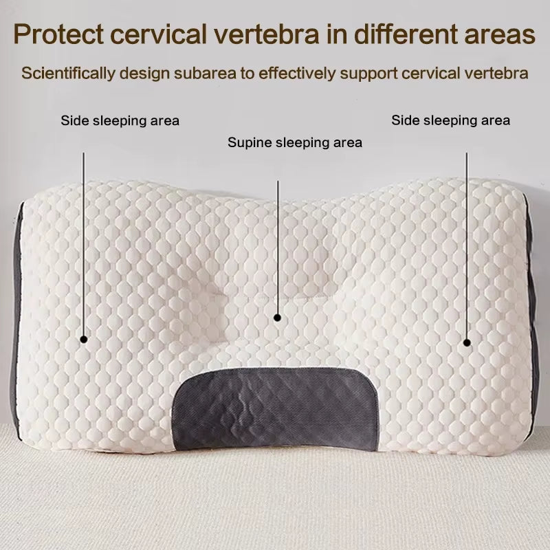 Neck Pillow Protect the Neck Cervical Orthopedic Household Soybean Fiber SPA Massage Pillow for Sleeping New