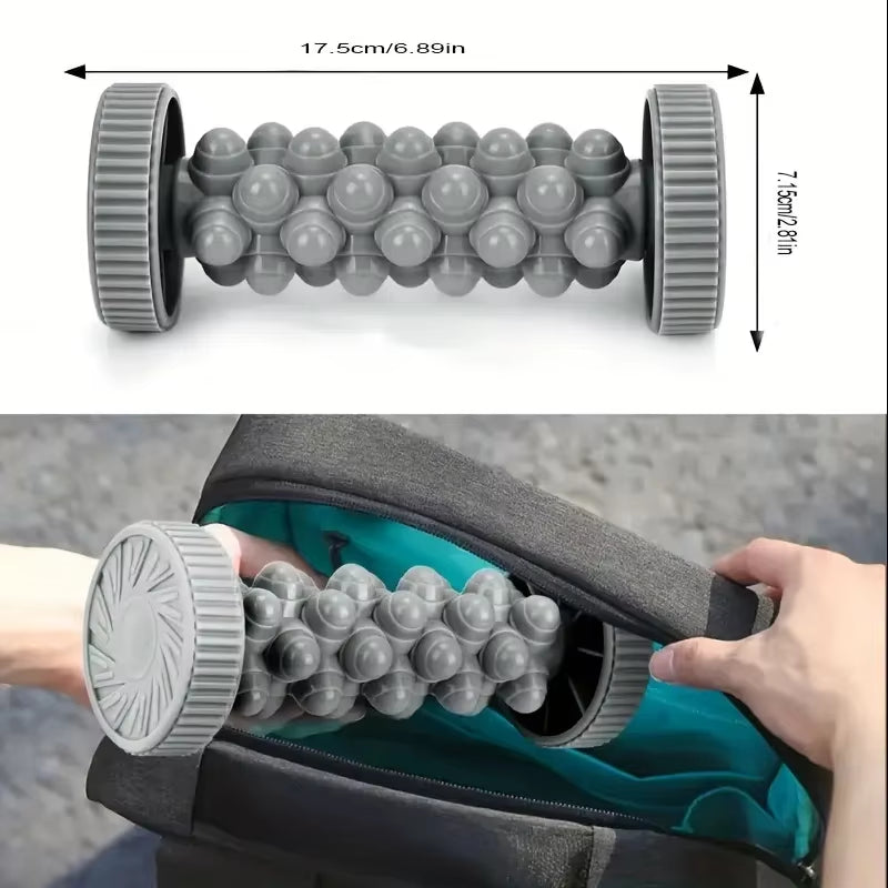Foot Massager Massage Roller Yoga Massage Ball Plantar Fascia Roller Muscle Relaxation Care Plastic Manual Foot Massager